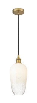 Edison One Light Mini Pendant in Brushed Brass (405|616-1P-BB-G484-7OP)