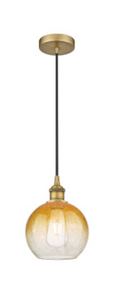 Edison One Light Mini Pendant in Brushed Brass (405|616-1P-BB-G483-8AM)