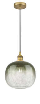 Edison One Light Mini Pendant in Brushed Brass (405|616-1P-BB-G481-10SL)