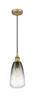 Edison One Light Mini Pendant in Brushed Brass (405|616-1P-BB-G480-6SL)
