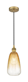 Edison One Light Mini Pendant in Brushed Brass (405|616-1P-BB-G480-6AM)