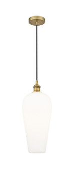Edison One Light Mini Pendant in Brushed Brass (405|616-1P-BB-G456-8WH)