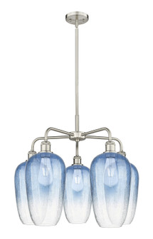 Ballston Five Light Chandelier in Satin Nickel (405|516-5CR-SN-G484-7SB)