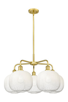 Ballston Five Light Chandelier in Satin Gold (405|516-5CR-SG-G481-10OP)