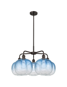 Ballston Five Light Chandelier in Oil Rubbed Bronze (405|516-5CR-OB-G481-10SB)