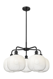 Ballston Five Light Chandelier in Matte Black (405|516-5CR-BK-G481-10OP)