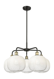 Ballston Five Light Chandelier in Black Antique Brass (405|516-5CR-BAB-G481-10OP)