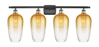 Ballston Four Light Bath Vanity in Black Antique Brass (405|516-4W-BAB-G484-7AM)