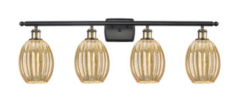 Ballston Four Light Bath Vanity in Black Antique Brass (405|516-4W-BAB-G459-6ME)