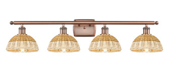 Ballston Four Light Bath Vanity in Antique Copper (405|516-4W-AC-NBD2-75-NAT)