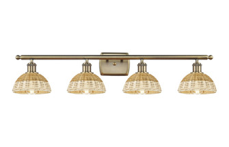 Ballston Four Light Bath Vanity in Antique Brass (405|516-4W-AB-NBD2-75-NAT)