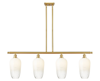 Ballston Four Light Island Pendant in Satin Gold (405|516-4I-SG-G484-7OP)