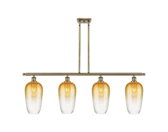 Ballston Four Light Island Pendant in Antique Brass (405|516-4I-AB-G484-7AM)