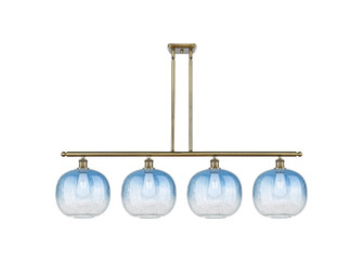 Ballston Four Light Island Pendant in Antique Brass (405|516-4I-AB-G481-10SB)