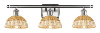 Ballston Three Light Bath Vanity in Brushed Satin Nickel (405|516-3W-SN-NBD2-75-NAT)