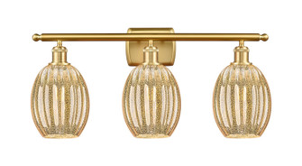 Ballston Three Light Bath Vanity in Satin Gold (405|516-3W-SG-G459-6ME)