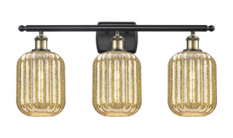Ballston Three Light Bath Vanity in Black Antique Brass (405|516-3W-BAB-G460-7ME)