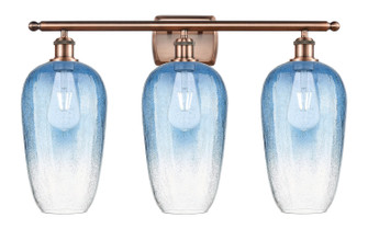Ballston Three Light Bath Vanity in Antique Copper (405|516-3W-AC-G484-7SB)