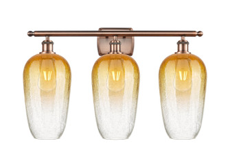 Ballston Three Light Bath Vanity in Antique Copper (405|516-3W-AC-G484-7AM)