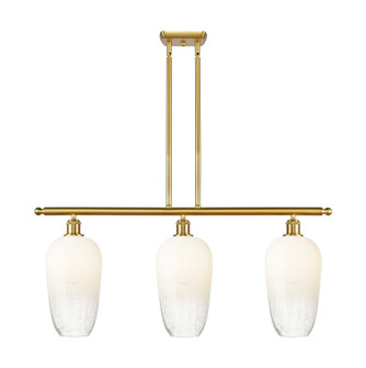 Ballston Three Light Island Pendant in Satin Gold (405|516-3I-SG-G484-7OP)