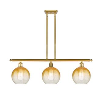 Ballston Three Light Island Pendant in Satin Gold (405|516-3I-SG-G483-8AM)