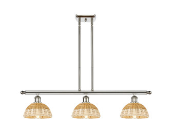 Ballston Three Light Island Pendant in Polished Nickel (405|516-3I-PN-NBD2-75-NAT)