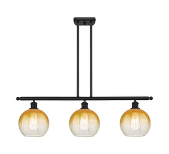 Ballston Three Light Island Pendant in Matte Black (405|516-3I-BK-G483-8AM)