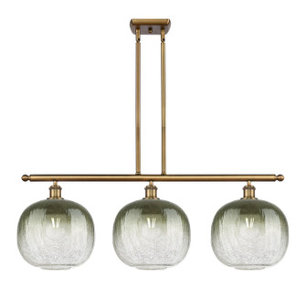 Ballston Three Light Island Pendant in Brushed Brass (405|516-3I-BB-G481-10SL)