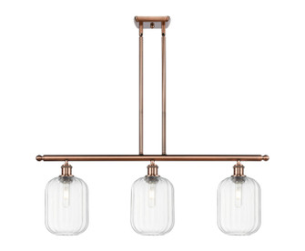 Ballston Three Light Island Pendant in Antique Copper (405|516-3I-AC-G460-7CL)
