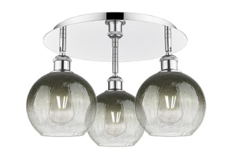 Ballston Three Light Semi-Flush Mount in Polished Chrome (405|516-3C-PC-G483-8SL)