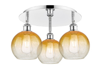 Ballston Three Light Semi-Flush Mount in Polished Chrome (405|516-3C-PC-G483-8AM)