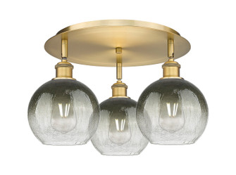 Ballston Three Light Semi-Flush Mount in Brushed Brass (405|516-3C-BB-G483-8SL)