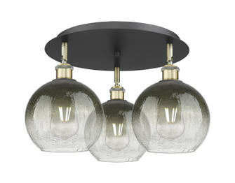 Ballston Three Light Semi-Flush Mount in Black Antique Brass (405|516-3C-BAB-G483-8SL)