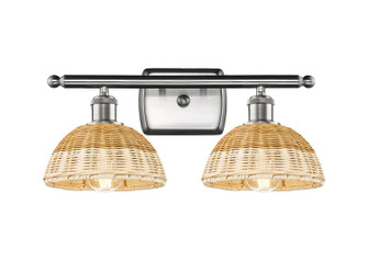 Ballston Two Light Bath Vanity in Brushed Satin Nickel (405|516-2W-SN-NBD2-75-NAT)