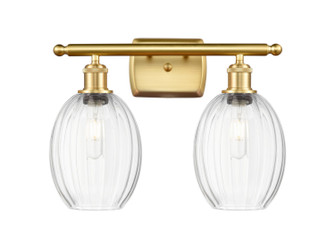 Ballston Two Light Bath Vanity in Satin Gold (405|516-2W-SG-G459-6CL)