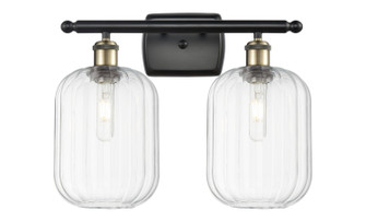 Ballston Two Light Bath Vanity in Black Antique Brass (405|516-2W-BAB-G460-7CL)