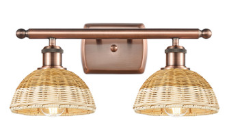 Ballston Two Light Bath Vanity in Antique Copper (405|516-2W-AC-NBD2-75-NAT)