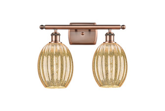 Ballston Two Light Bath Vanity in Antique Copper (405|516-2W-AC-G459-6ME)