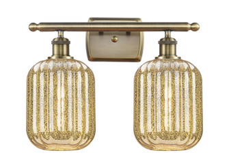 Ballston Two Light Bath Vanity in Antique Brass (405|516-2W-AB-G460-7ME)