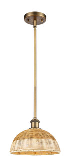 Ballston One Light Mini Pendant in Brushed Brass (405|516-1S-BB-NBD2-9-NAT)