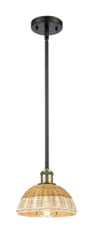 Ballston One Light Mini Pendant in Black Antique Brass (405|516-1S-BAB-NBD2-75-NAT)
