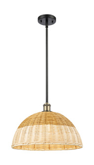 Ballston One Light Mini Pendant in Black Antique Brass (405|516-1S-BAB-NBD2-16-NAT)