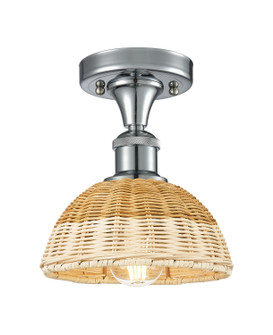 Ballston One Light Semi-Flush Mount in Polished Chrome (405|516-1C-PC-NBD2-75-NAT)