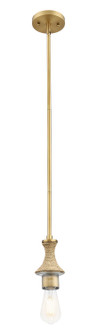 Ballston One Light Mini Pendant in Brushed Brass (405|415-1SR-BB)