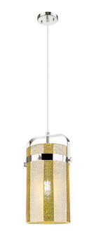 Downtown Urban One Light Mini Pendant in Polished Nickel (405|413-1PM-PN-G413-1S-8ME)