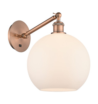 Ballston One Light Wall Sconce in Antique Copper (405|317-1W-AC-G121-10)