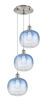 Ballston Three Light Pendant in Brushed Satin Nickel (405|113B-3P-SN-G481-10SB)