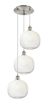 Ballston Three Light Pendant in Brushed Satin Nickel (405|113B-3P-SN-G481-10OP)