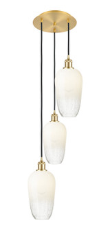 Ballston Three Light Pendant in Satin Gold (405|113B-3P-SG-G484-7OP)