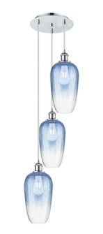 Ballston Three Light Pendant in Polished Chrome (405|113B-3P-PC-G484-7SB)